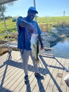 Lake Godstone Top of Dam Dock Fishing Bass